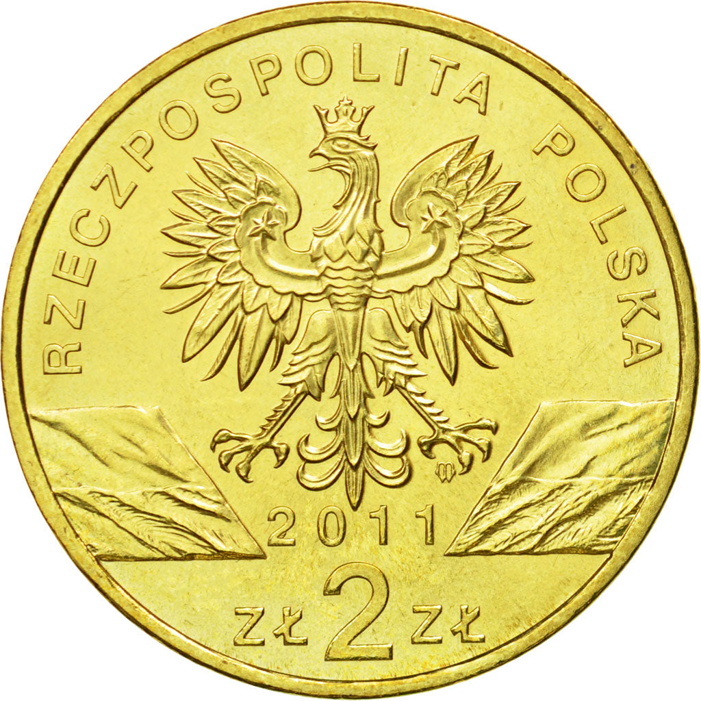 Coin, Poland, 2 Zlote, 2011, Warsaw, MS(63), Brass, KM:762
