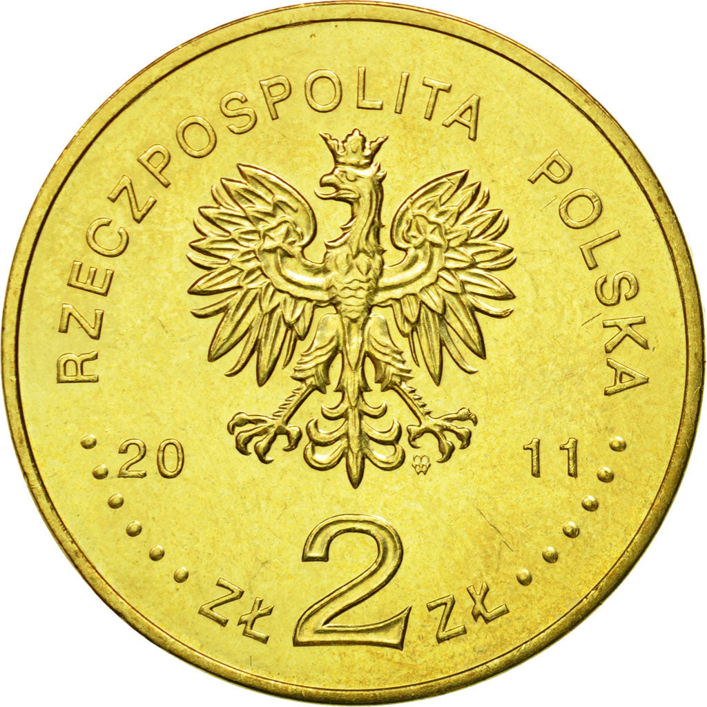 Coin, Poland, 2 Zlote, 2011, Warsaw, MS(63), Brass, KM:767