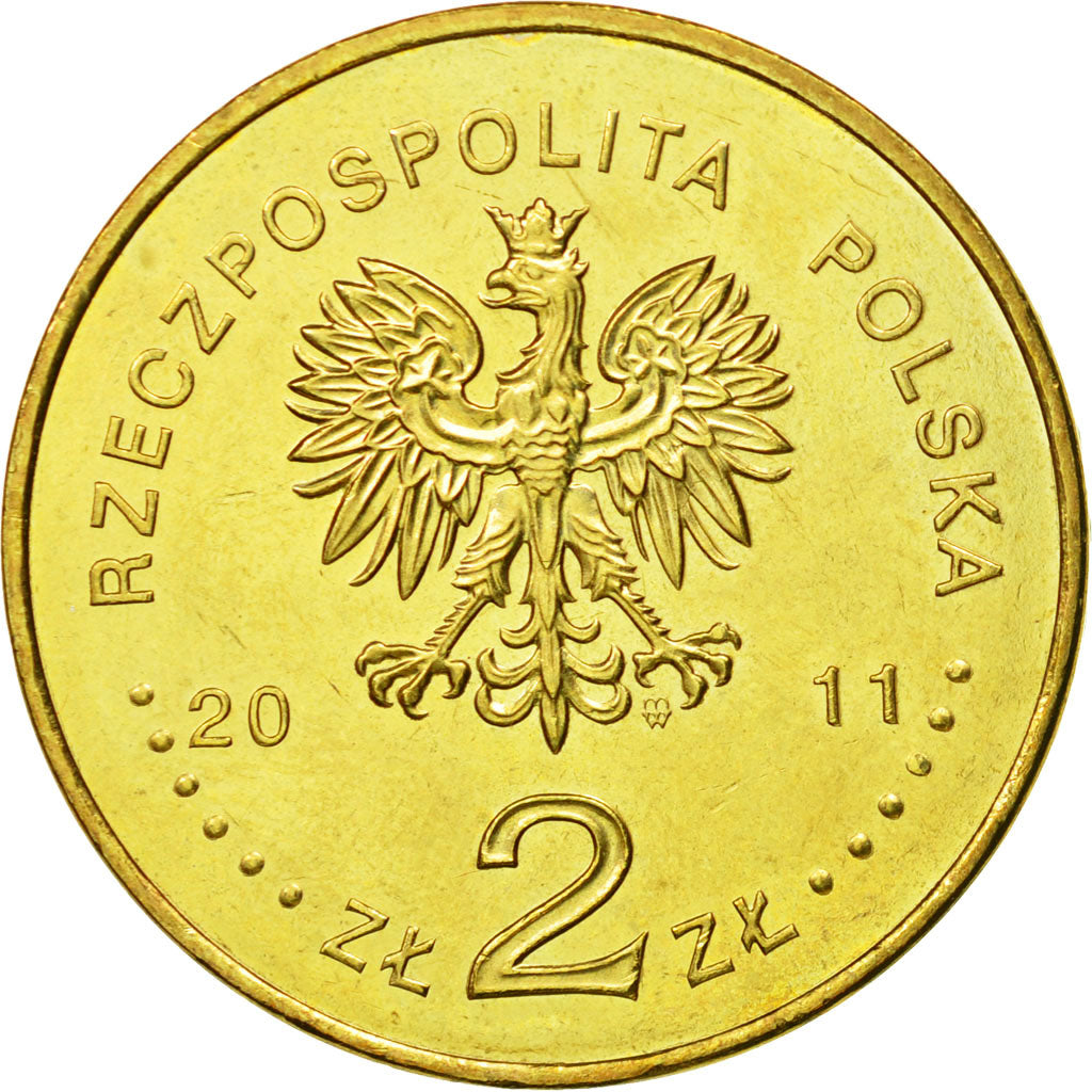 Coin, Poland, 2 Zlote, 2011, Warsaw, MS(63), Brass, KM:769