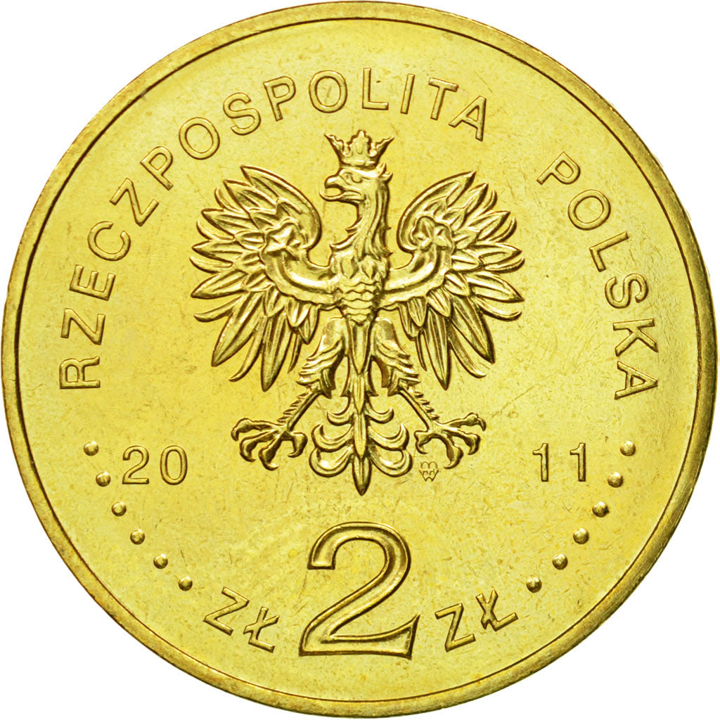 Coin, Poland, 2 Zlote, 2011, Warsaw, MS(63), Brass, KM:784