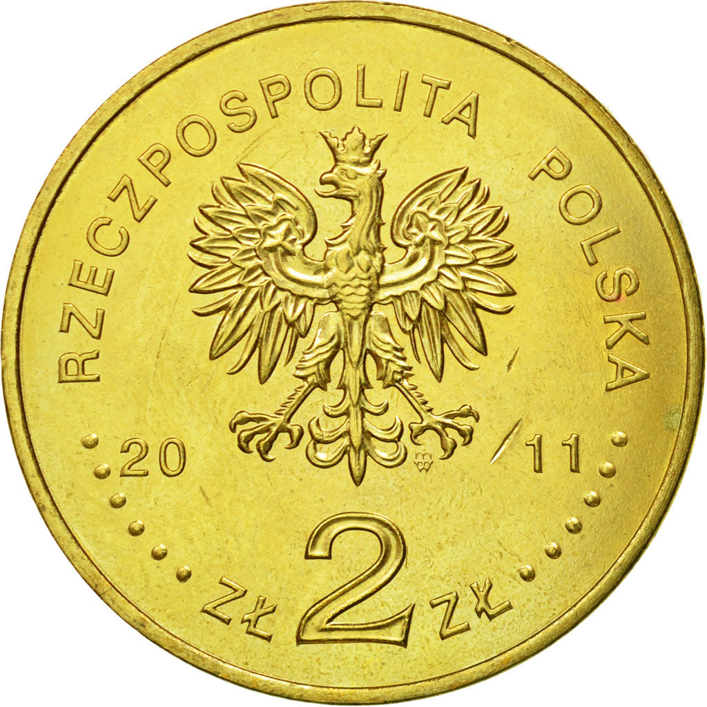 Coin, Poland, 2 Zlote, 2011, Warsaw, MS(63), Brass, KM:785