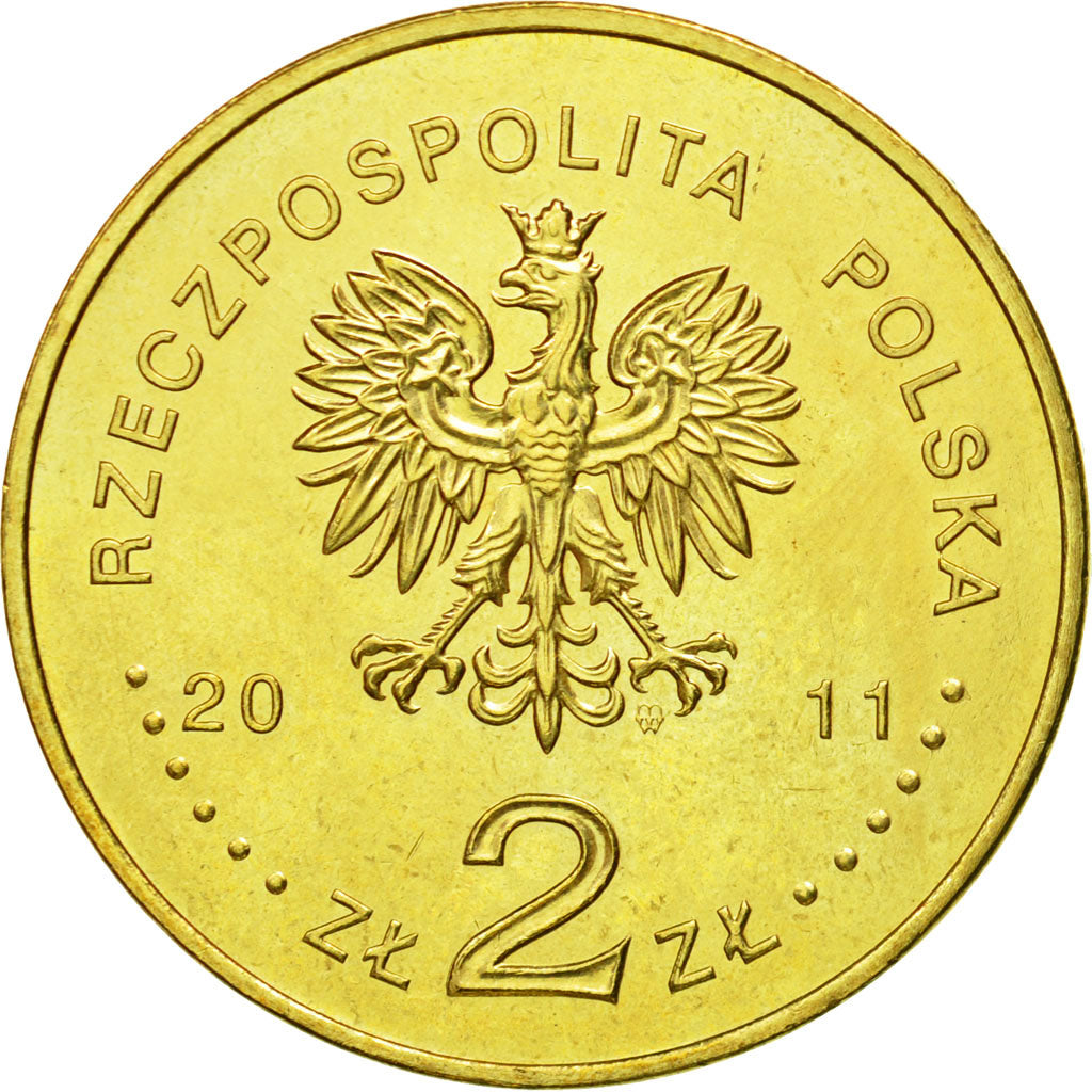 Coin, Poland, 2 Zlote, 2011, Warsaw, MS(63), Brass, KM:788