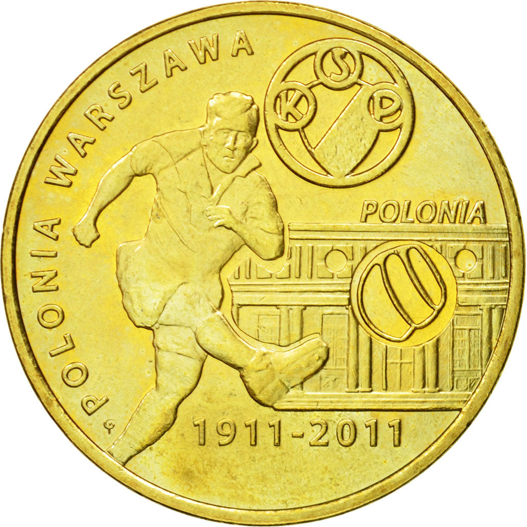 Coin, Poland, 2 Zlote, 2011, Warsaw, MS(63), Brass, KM:799