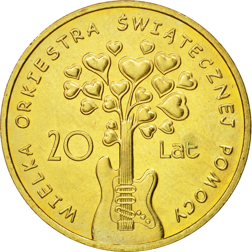 Coin, Poland, 2 Zlote, 2012, Warsaw, MS(63), Brass, KM:809