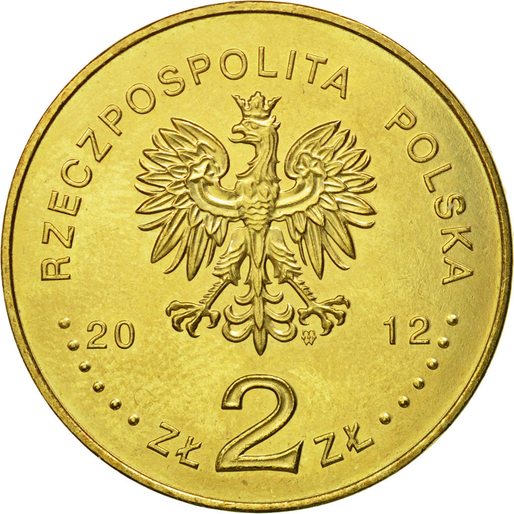 Coin, Poland, 2 Zlote, 2012, Warsaw, MS(63), Brass, KM:809