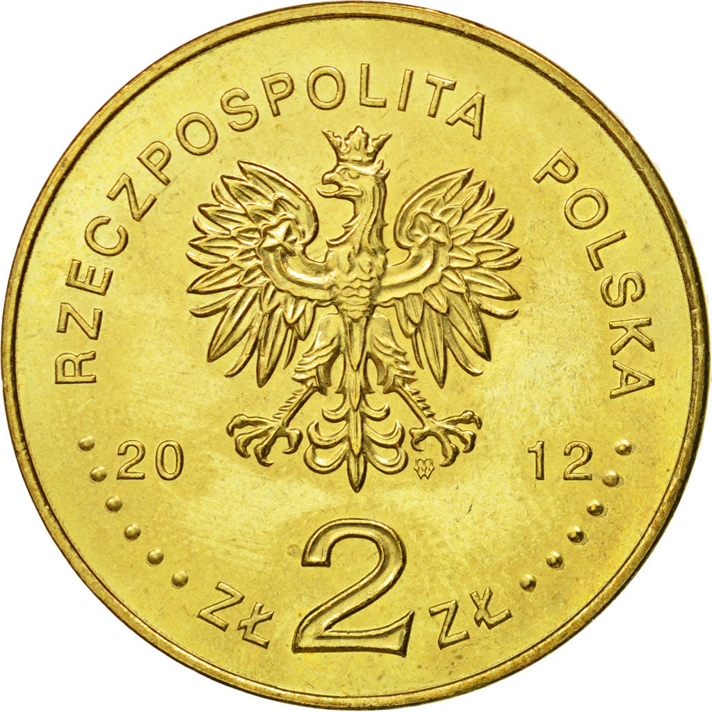 Coin, Poland, 2 Zlote, 2012, Warsaw, MS(63), Brass, KM:811