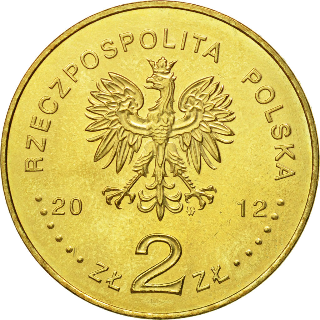 Coin, Poland, 2 Zlote, 2012, Warsaw, MS(63), Brass, KM:813
