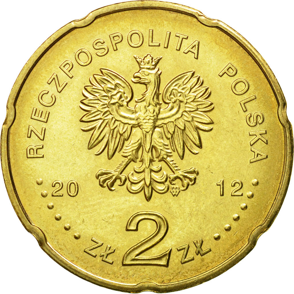 Coin, Poland, 2 Zlote, 2012, Warsaw, MS(63), Brass, KM:816