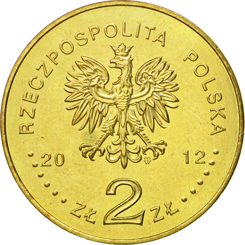 Coin, Poland, 2 Zlote, 2012, Warsaw, MS(63), Brass, KM:817