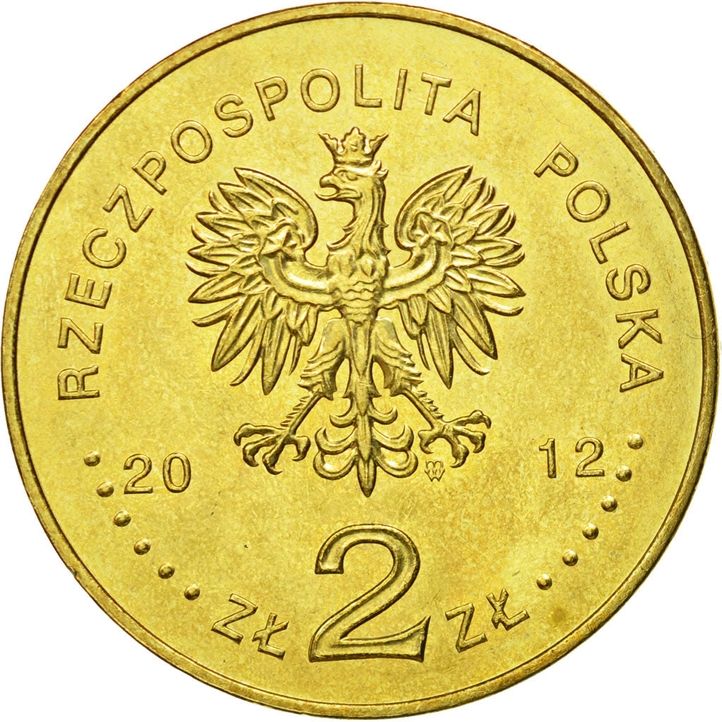 Coin, Poland, 2 Zlote, 2012, Warsaw, MS(63), Brass, KM:821