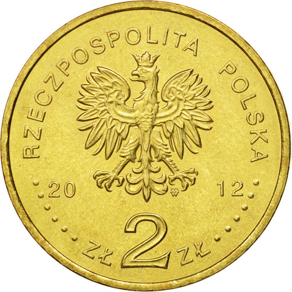 Coin, Poland, 2 Zlote, 2012, Warsaw, MS(63), Brass, KM:823