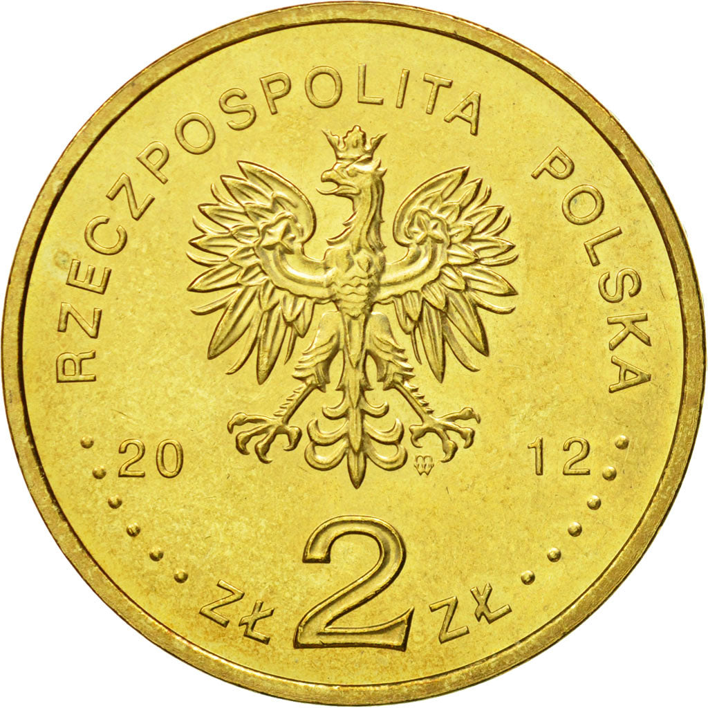 Coin, Poland, 2 Zlote, 2012, Warsaw, MS(63), Brass, KM:832