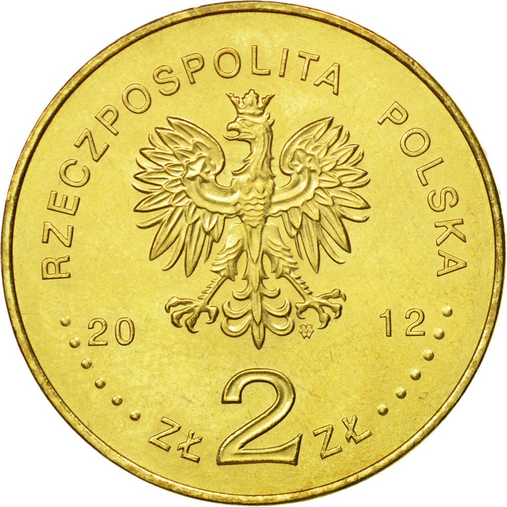 Coin, Poland, 2 Zlote, 2012, Warsaw, MS(63), Brass, KM:835