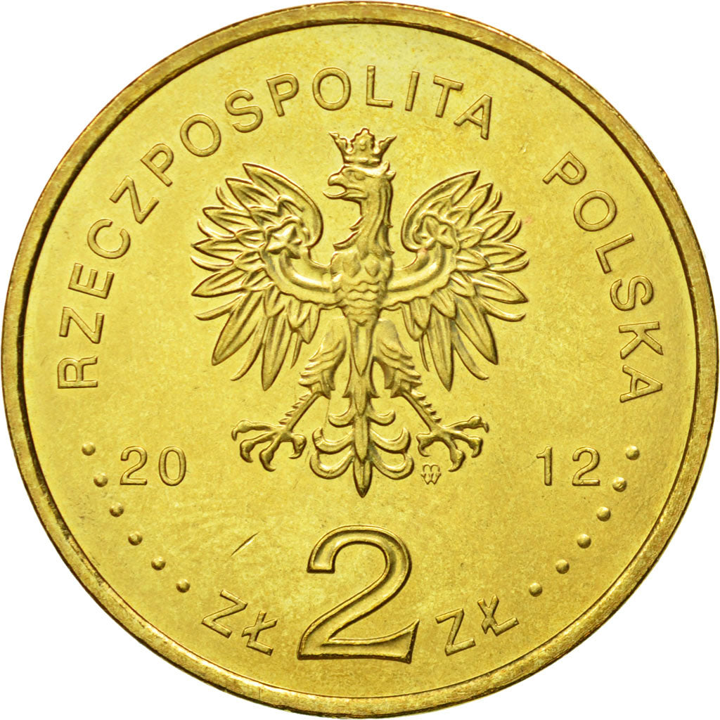 Coin, Poland, 2 Zlote, 2012, Warsaw, MS(63), Brass, KM:837