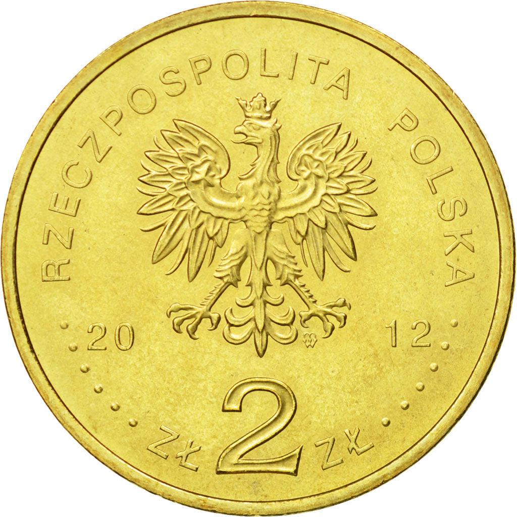 Coin, Poland, 2 Zlote, 2012, Warsaw, MS(63), Brass, KM:841