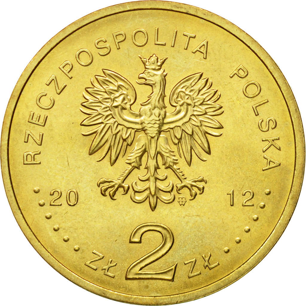 Moneta, Polonia, 2 Zlotych, 2012, Warsaw, SPL, Ottone, KM:844