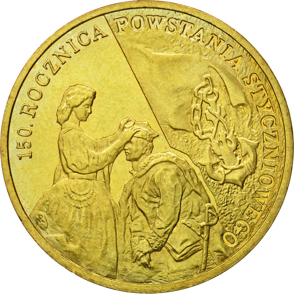Coin, Poland, 2 Zlotych, 2013, Warsaw, MS(63), Brass, KM:852