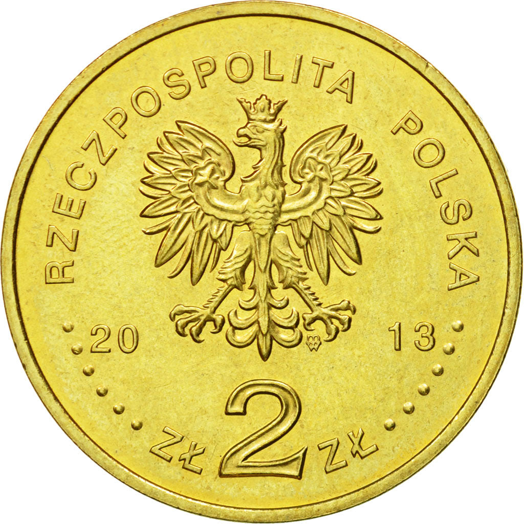 Coin, Poland, 2 Zlotych, 2013, Warsaw, MS(63), Copper-Aluminum-Nickel, KM:876