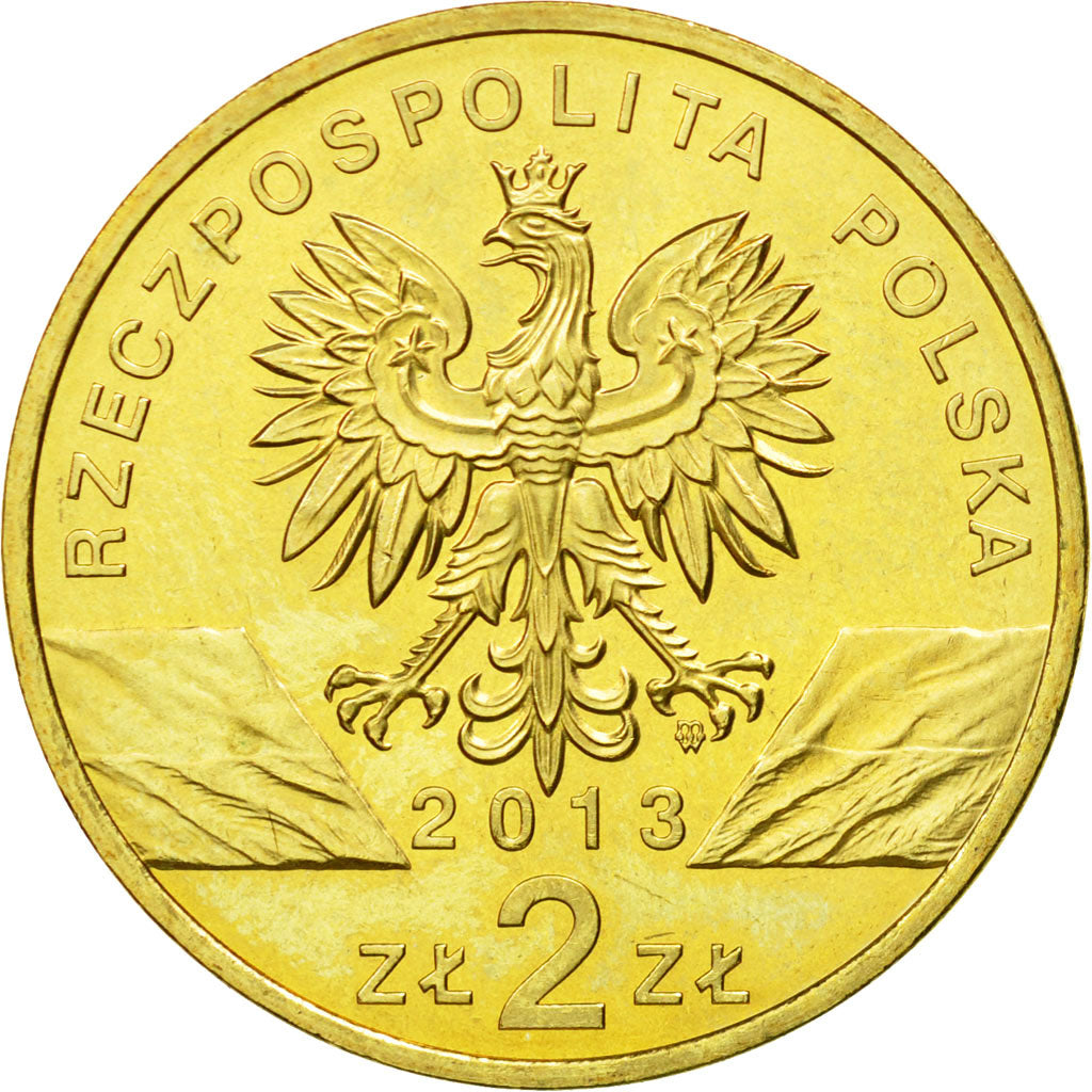 Coin, Poland, 2 Zlotych, 2013, Warsaw, MS(63), Copper-Aluminum-Nickel, KM:878