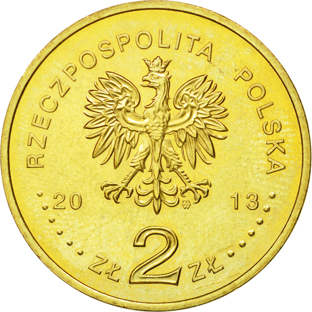 Coin, Poland, 2 Zlotych, 2013, Warsaw, MS(63), Copper-Aluminum-Nickel, KM:883