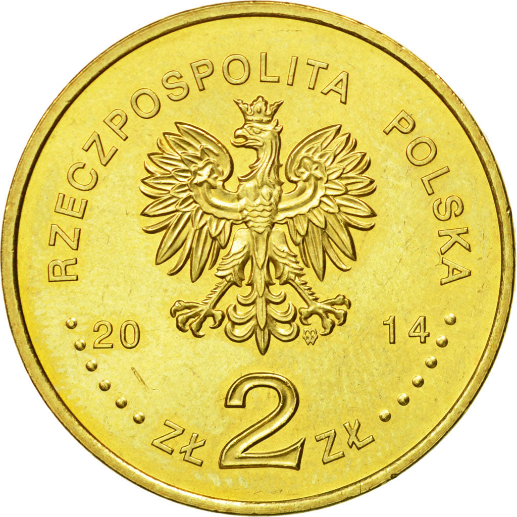 Coin, Poland, 2 Zlote, 2014, Warsaw, MS(63), Cupro-Aluminium, KM:893