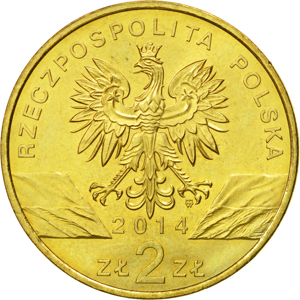 Coin, Poland, 2 Zlote, 2014, Warsaw, MS(63), Cupro-Aluminium, KM:896