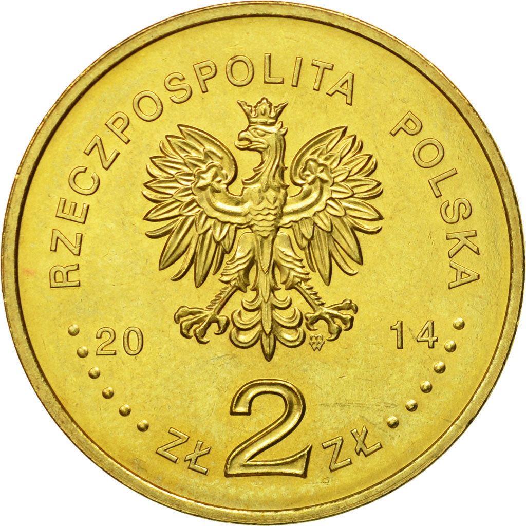 Moneta, Polonia, 2 Zlote, 2014, Warsaw, SPL, Rame-alluminio, KM:919