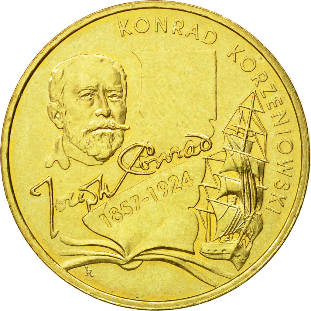 Coin, Poland, 2 Zlote, 2007, Warsaw, MS(63), Brass, KM:591