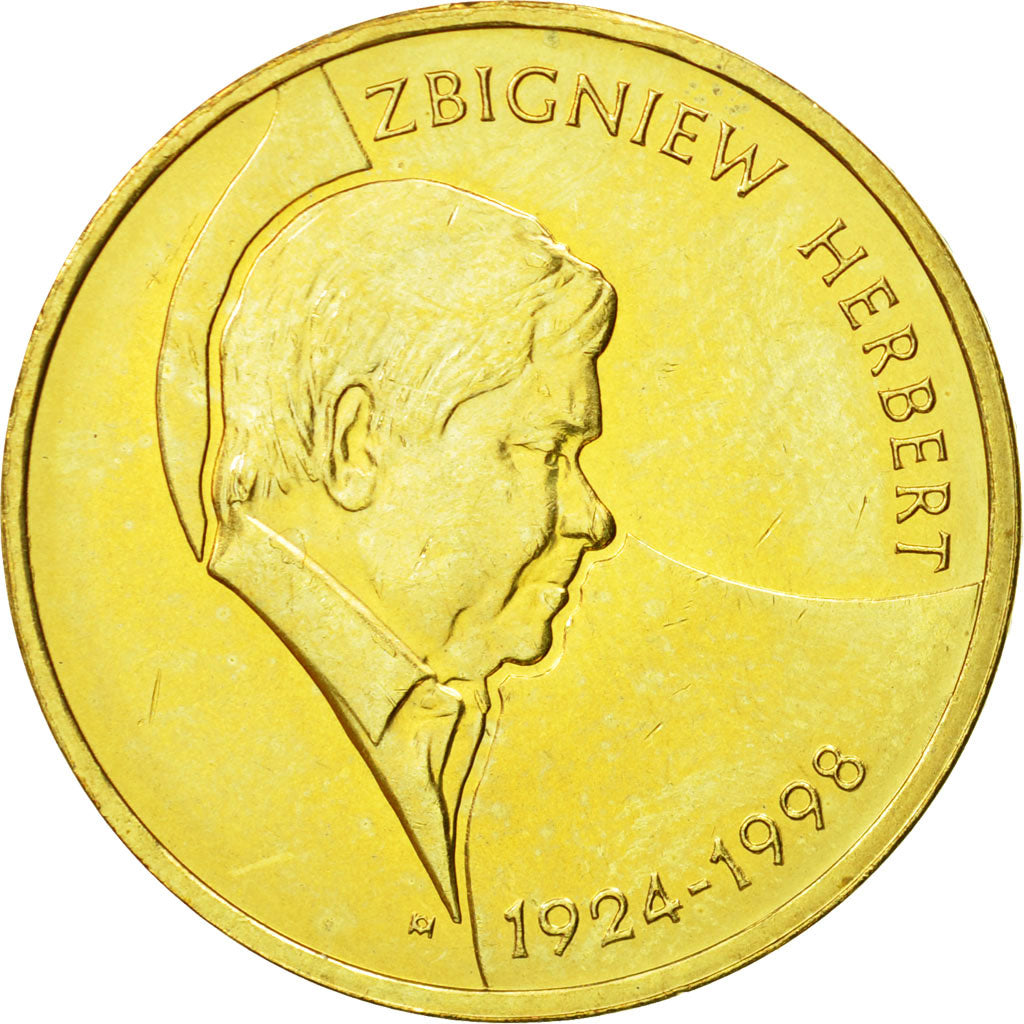 Coin, Poland, 2 Zlote, 2008, Warsaw, MS(63), Brass, KM:634