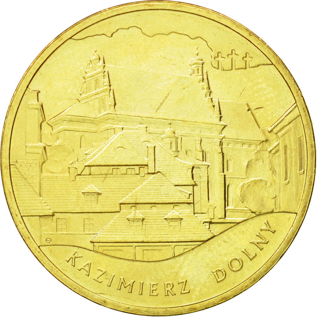 Coin, Poland, 2 Zlote, 2008, Warsaw, MS(63), Brass, KM:641