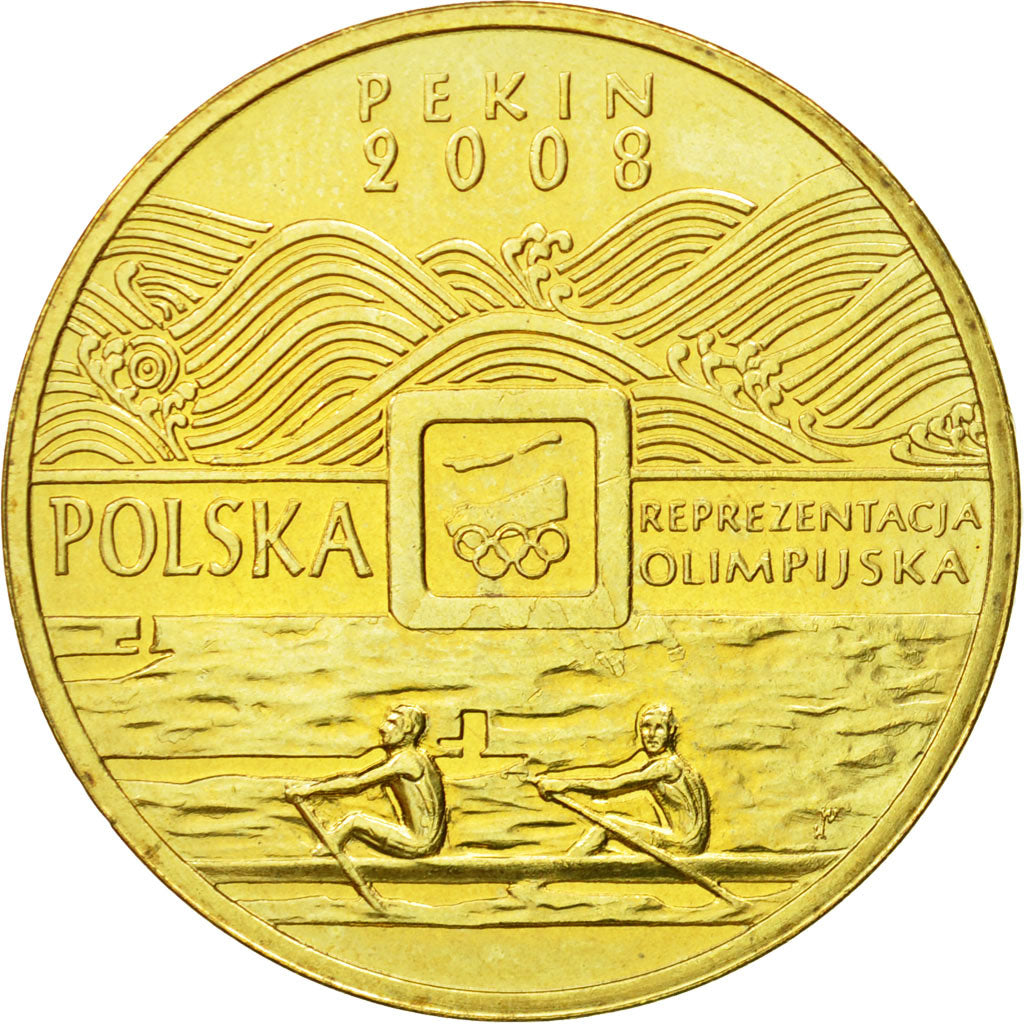 Coin, Poland, 2 Zlote, 2008, Warsaw, MS(63), Brass, KM:644