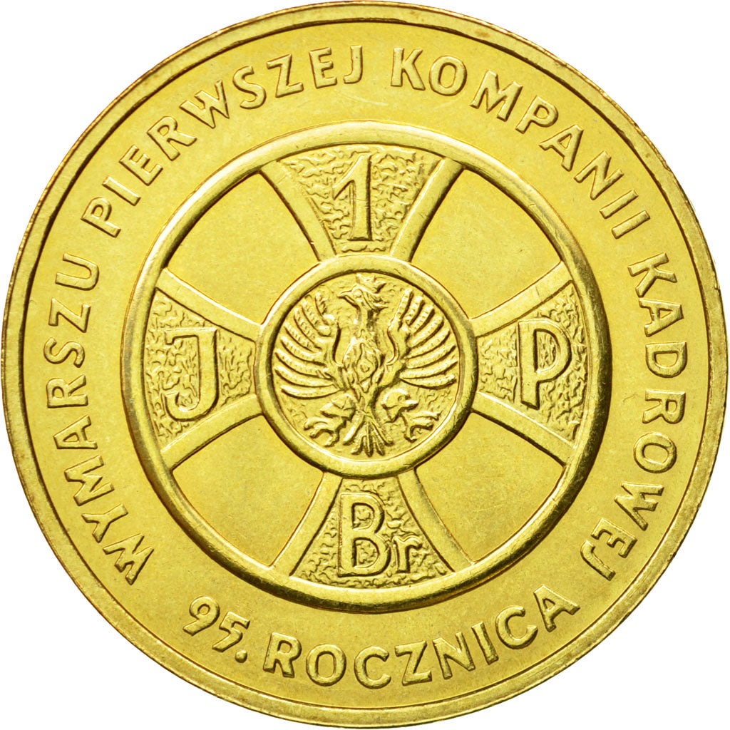 Coin, Poland, 2 Zlote, 2009, Warsaw, MS(63), Brass, KM:690