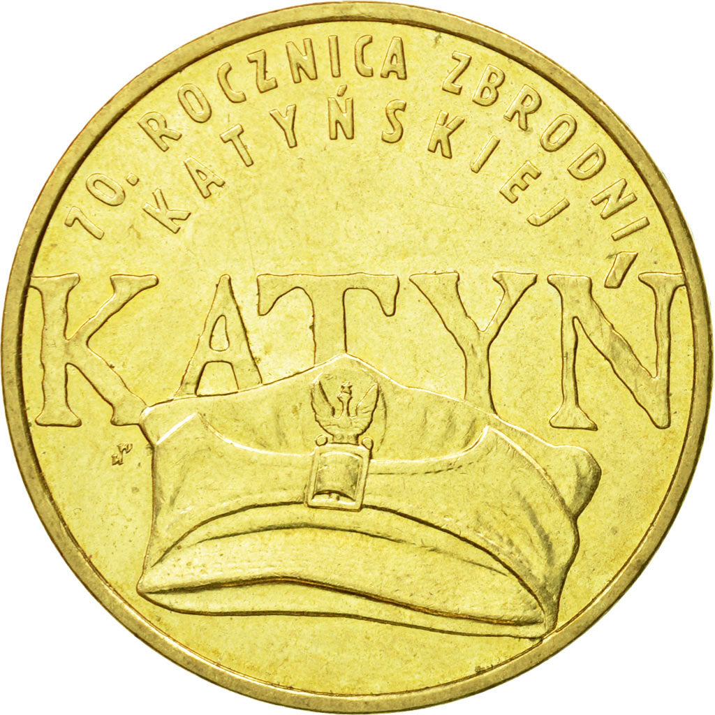 Coin, Poland, 2 Zlote, 2010, Warsaw, MS(60-62), Brass, KM:721