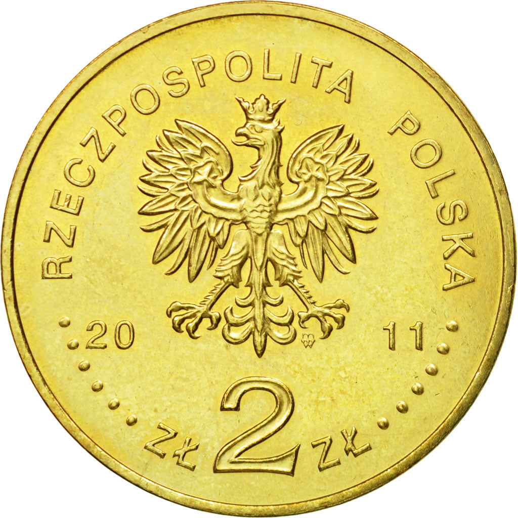 Coin, Poland, 2 Zlote, 2011, Warsaw, MS(63), Brass, KM:769