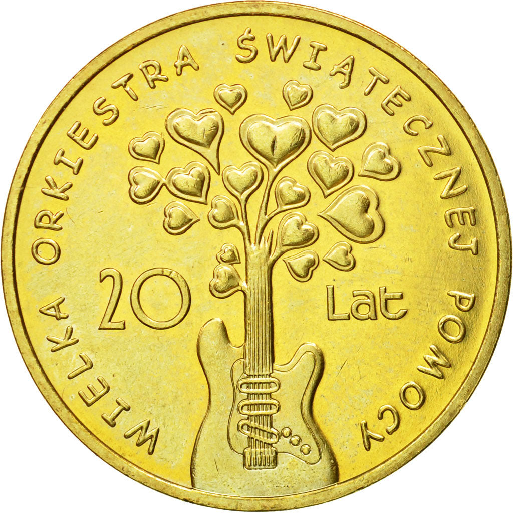 Coin, Poland, 2 Zlote, 2012, Warsaw, MS(63), Brass, KM:809