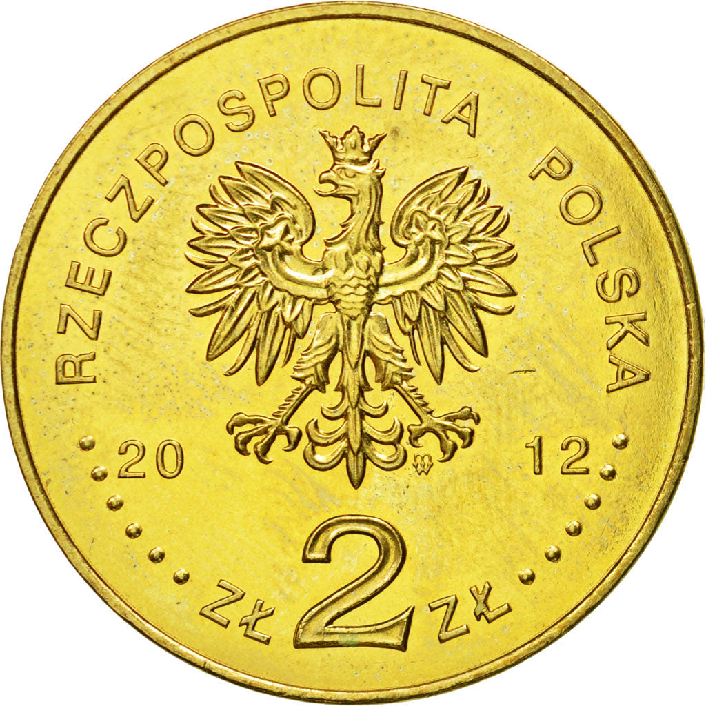 Coin, Poland, 2 Zlote, 2012, Warsaw, MS(63), Brass, KM:809