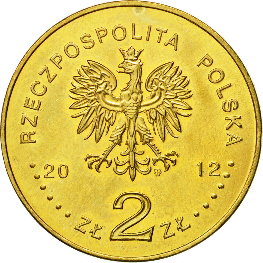 Coin, Poland, 2 Zlote, 2012, Warsaw, MS(63), Brass, KM:813