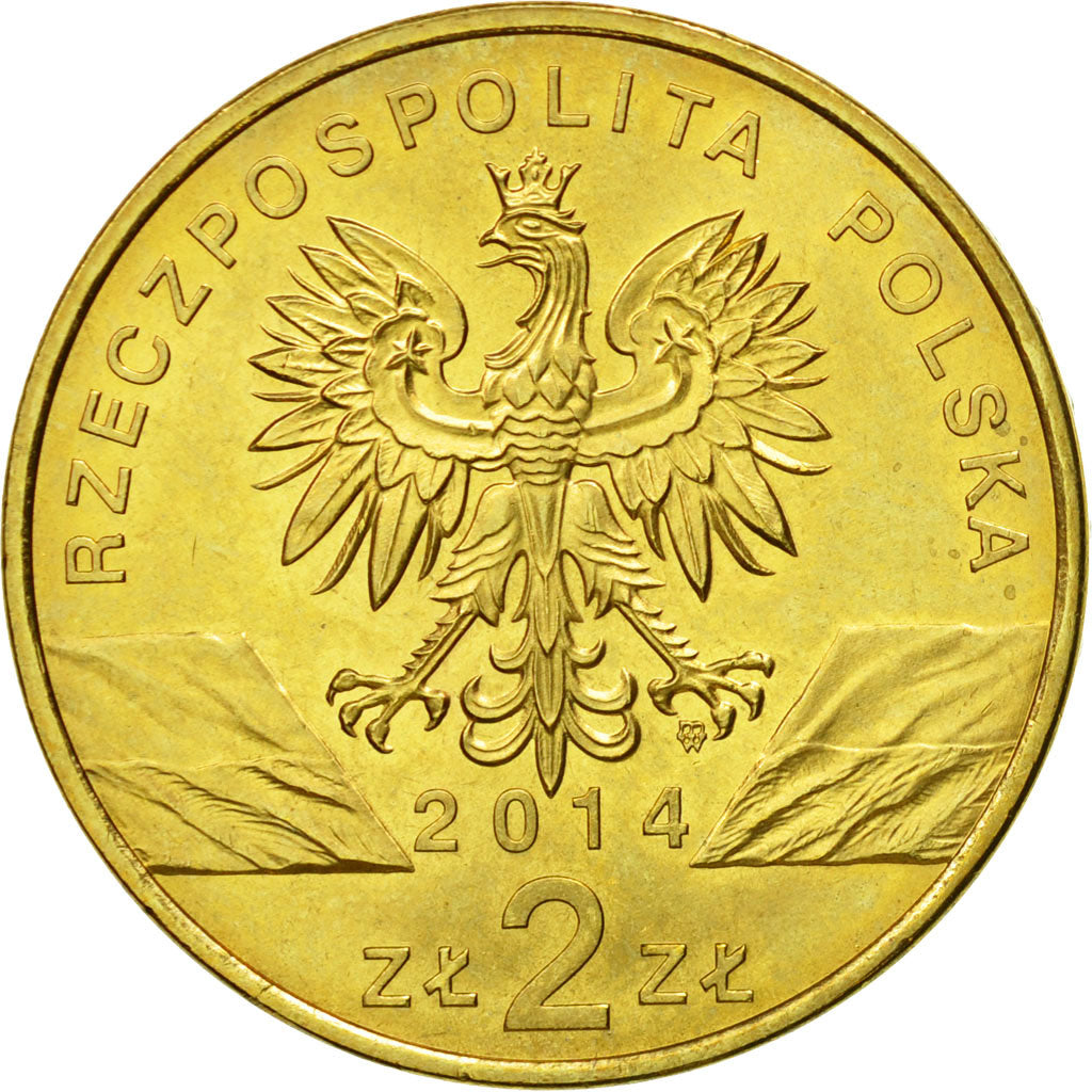 Coin, Poland, 2 Zlote, 2014, Warsaw, MS(63), Cupro-Aluminium, KM:896