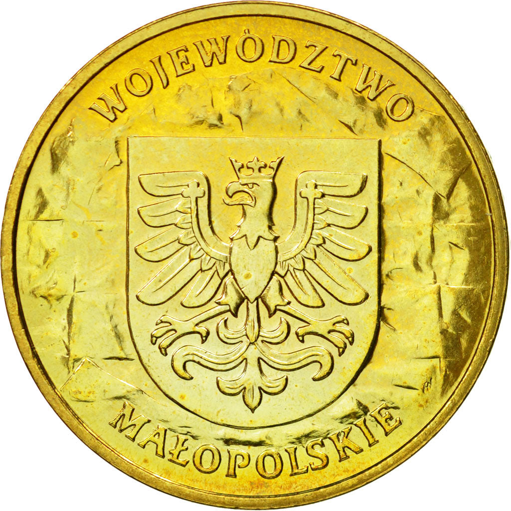 Coin, Poland, 2 Zlote, 2004, Warsaw, MS(63), Brass, KM:488