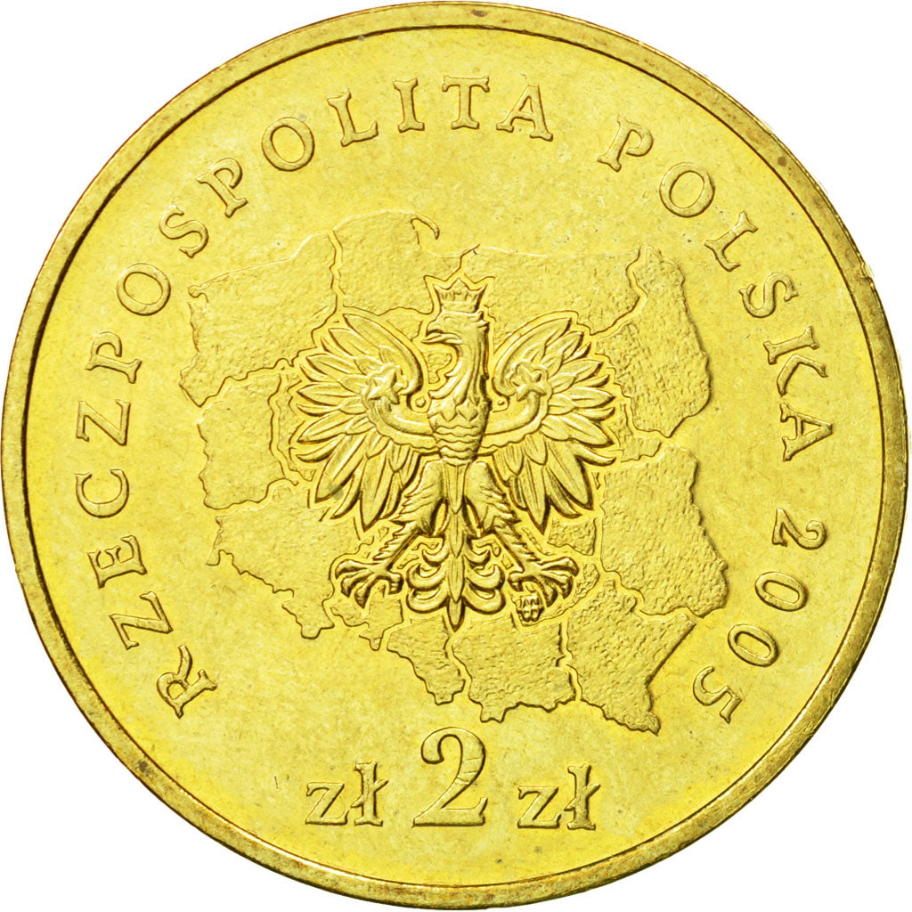 Coin, Poland, 2 Zlote, 2005, Warsaw, MS(63), Brass, KM:562