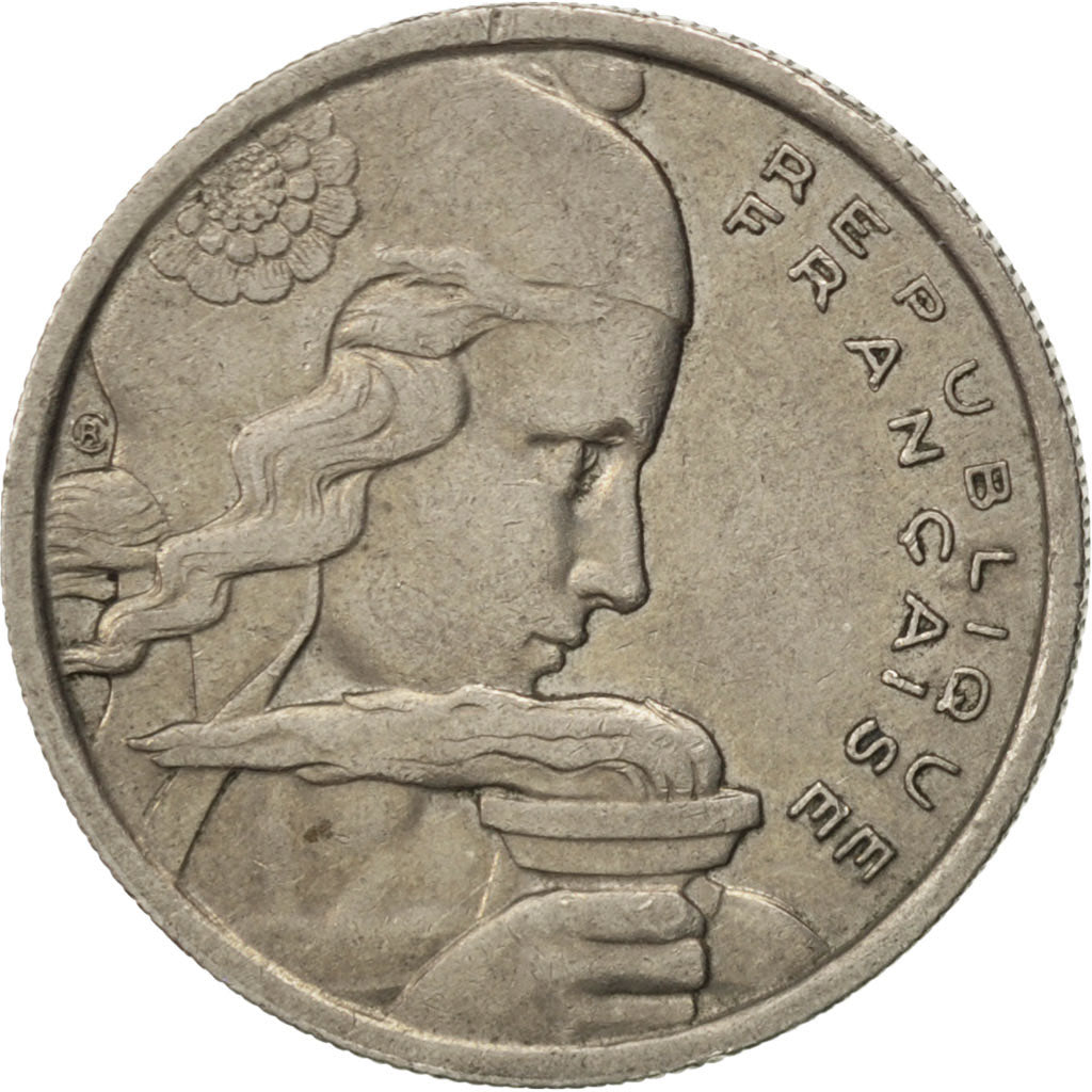 FRANCE, Cochet, 100 Francs, 1958, KM #919.1, EF(40-45), Copper-Nickel, 24,...
