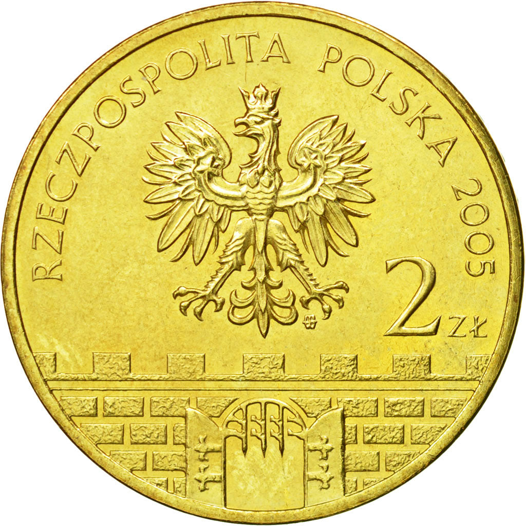 Coin, Poland, 2 Zlote, 2005, Warsaw, MS(63), Brass, KM:564