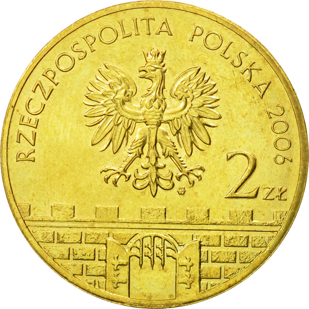Coin, Poland, 2 Zlote, 2006, Warsaw, MS(63), Brass, KM:546