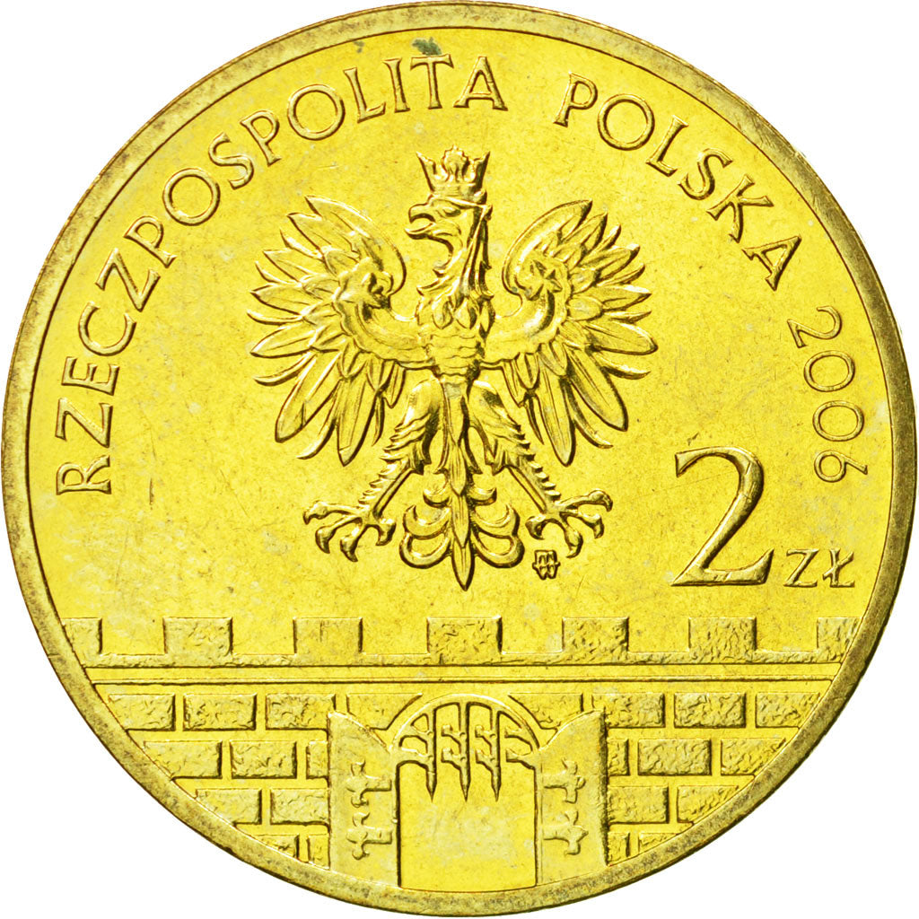 Coin, Poland, 2 Zlote, 2006, Warsaw, MS(63), Brass, KM:548