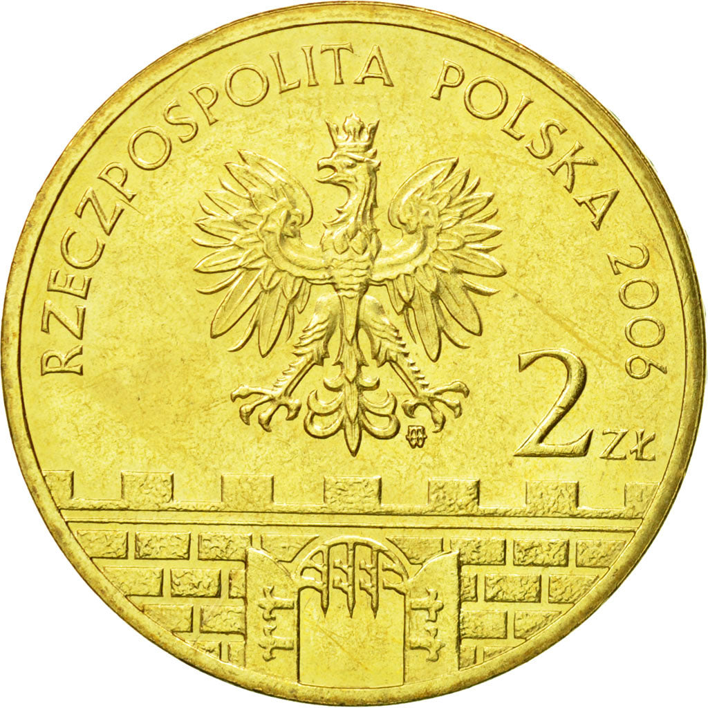 Coin, Poland, 2 Zlote, 2006, Warsaw, MS(63), Brass, KM:549
