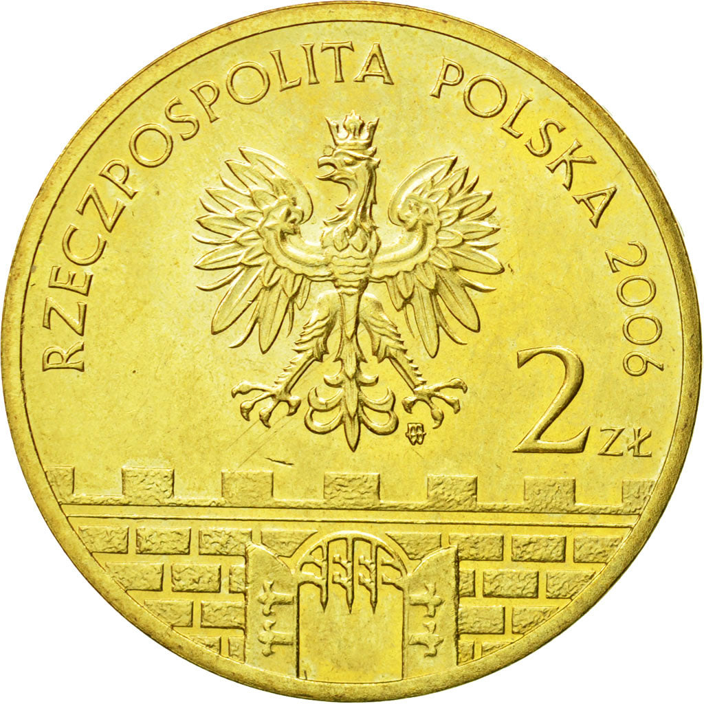 Coin, Poland, 2 Zlote, 2006, Warsaw, MS(63), Brass, KM:573
