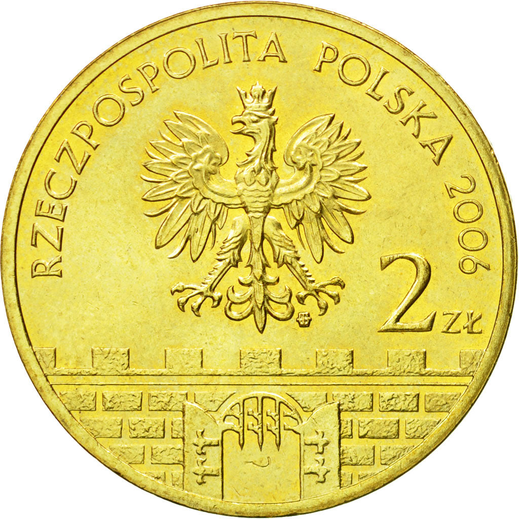 Coin, Poland, 2 Zlote, 2006, Warsaw, MS(63), Brass, KM:580