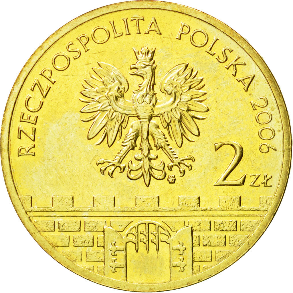 Coin, Poland, 2 Zlote, 2006, Warsaw, MS(63), Brass, KM:566
