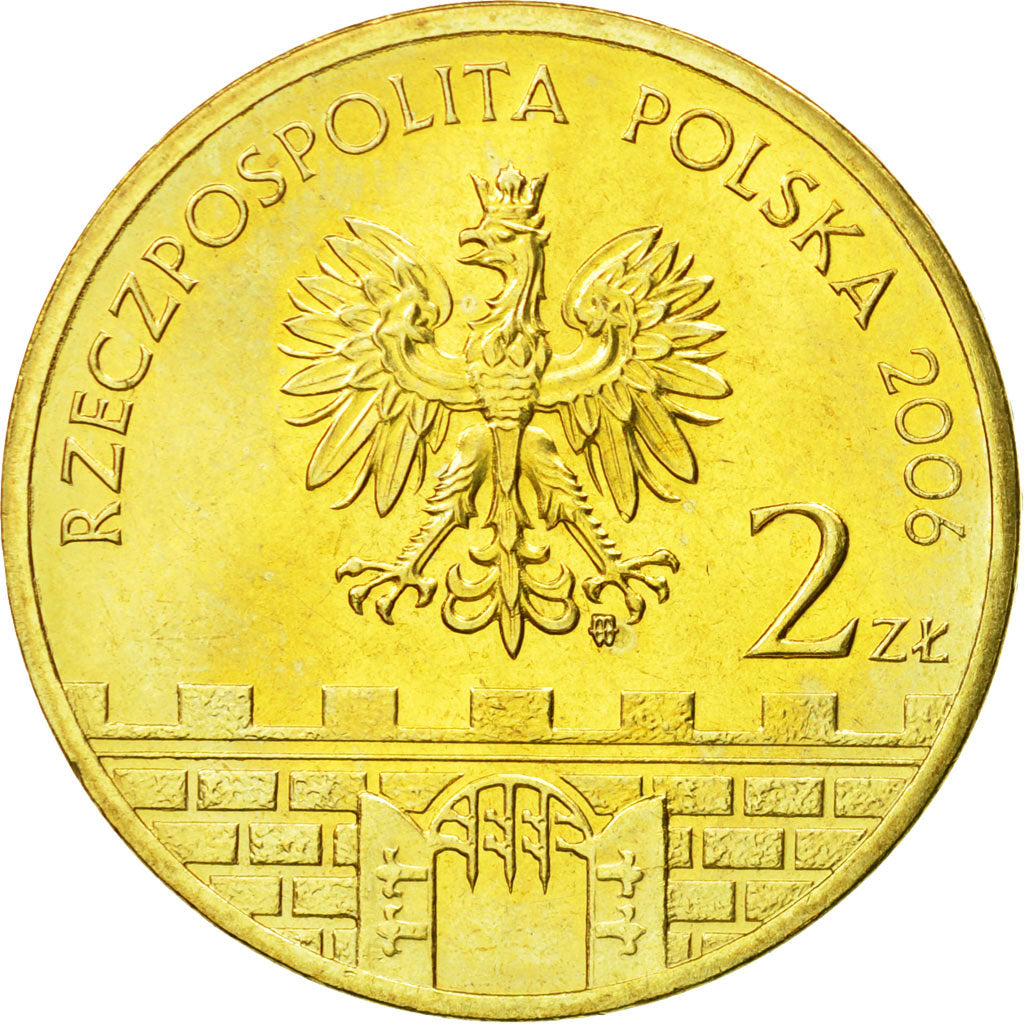 Coin, Poland, 2 Zlote, 2006, Warsaw, MS(63), Brass, KM:570