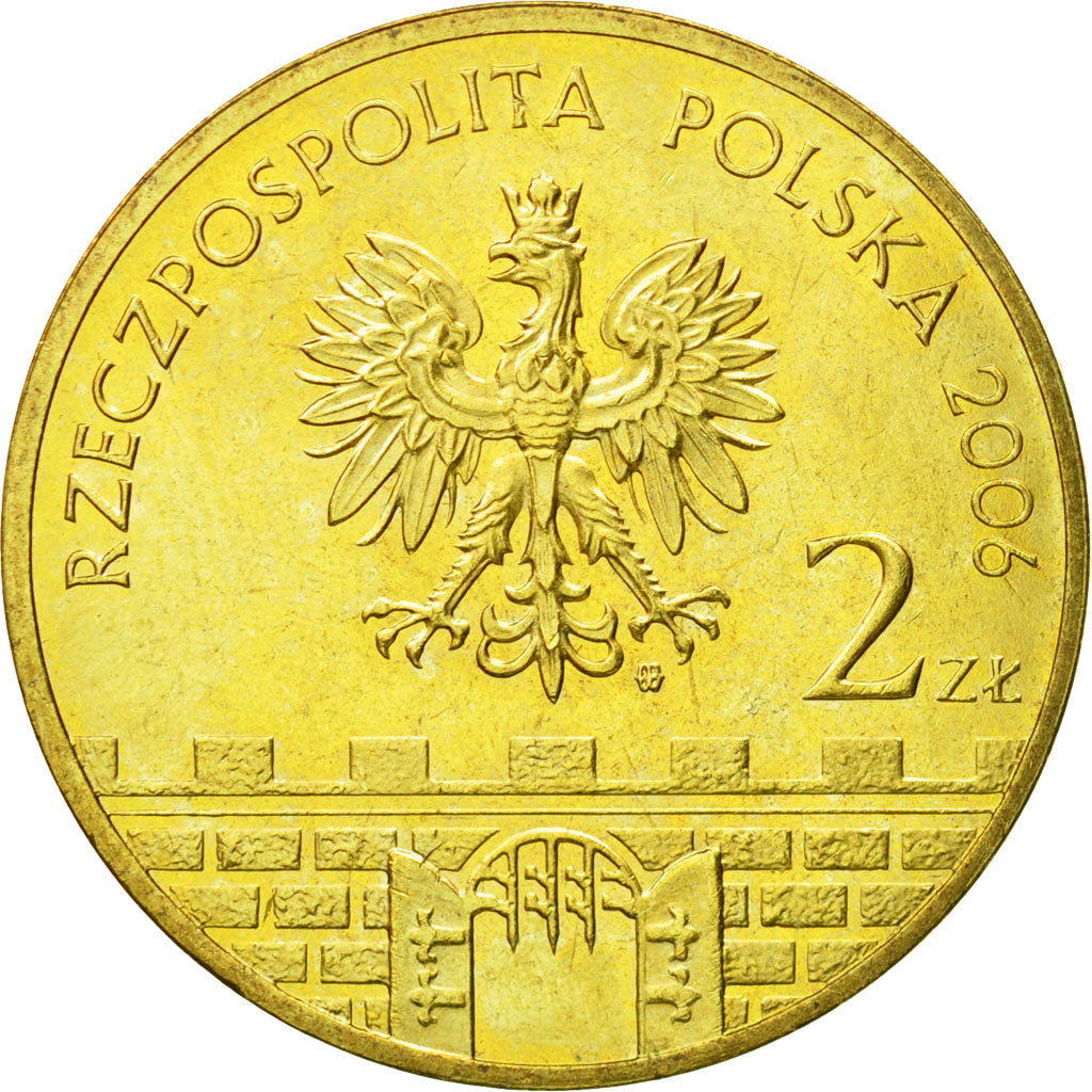 Coin, Poland, 2 Zlote, 2006, Warsaw, MS(63), Brass, KM:545